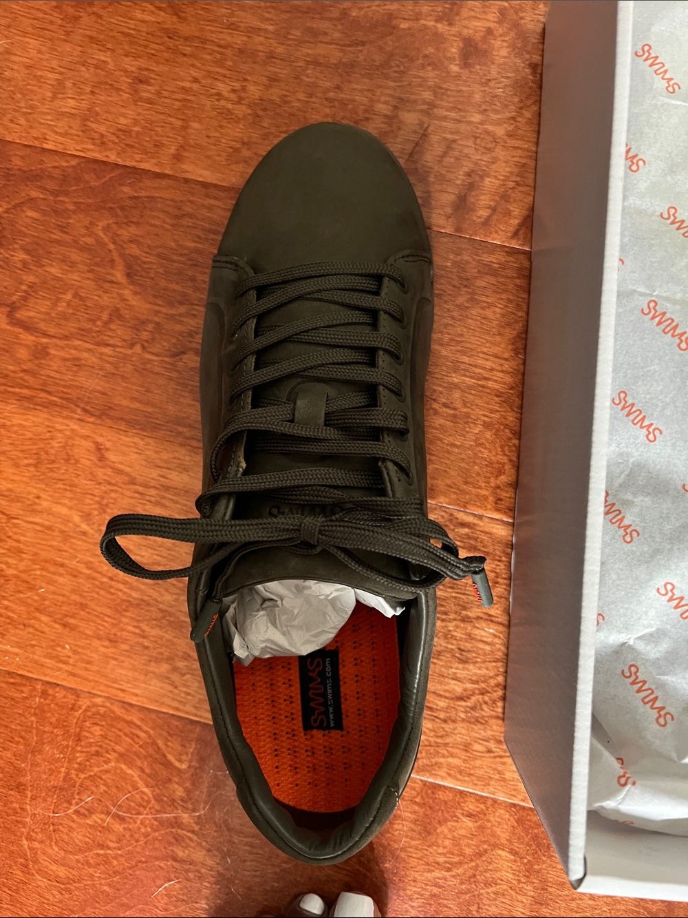 Swims Men's Olive Green Low-Top Sneaker